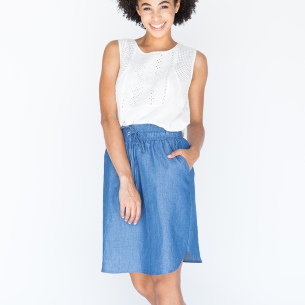 A&D Chambray Skirt